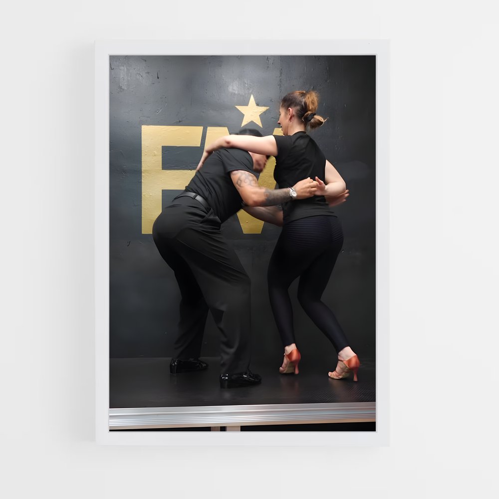 Poster Équilibre en Noir – affiche Danse (vue 3)